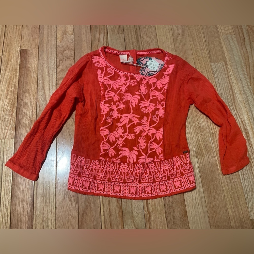 NWT Scotch & Soda Red Long Sleeve Kids Top